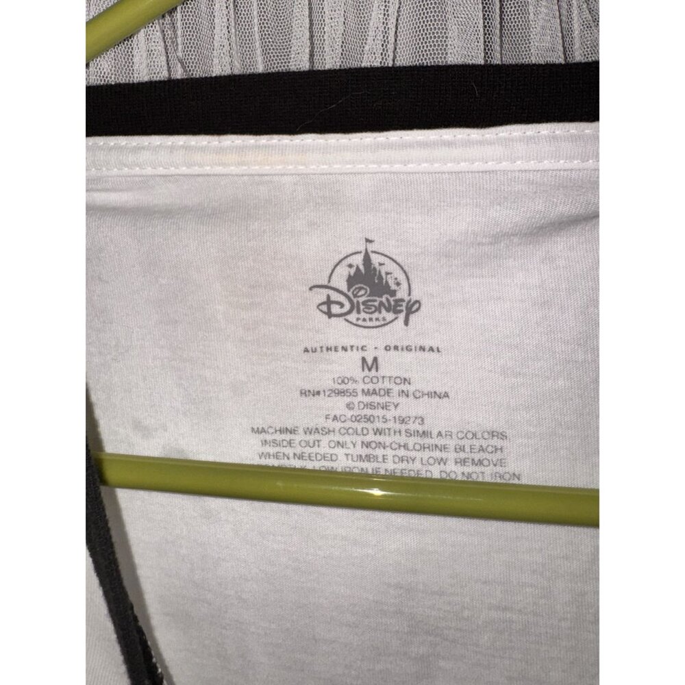 Vintage Style Disneyland Mickey Mouse White T-Shirt With Black Trim Ringer Colla - Picture 2 of 4